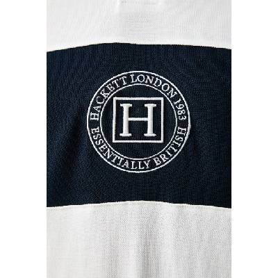 Hackett London тениска с яка мъжка от памук (HM5600187)