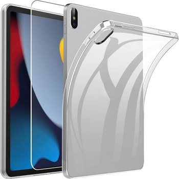 Apple Комплект за Apple iPad (2025) / 10.9 (2022): Прозрачен TPU калъф с Протектор за екран 2.5D Стъкло