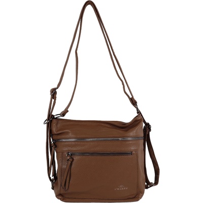 Кафява дамска чанта - раница - Karia