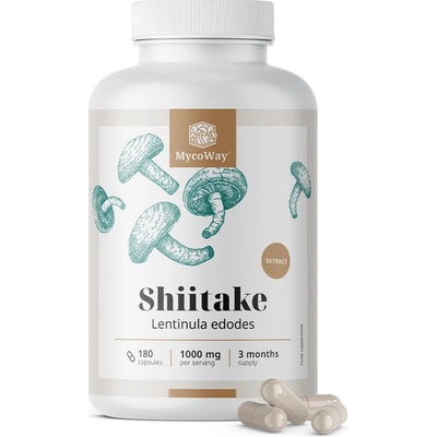 Mycoway Shiitake 1000 mg - extrakt 180 kapsúl