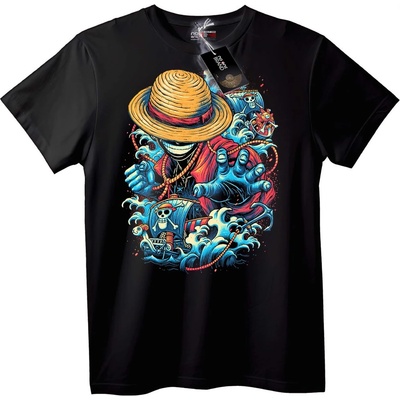 NOONEBRAND Тениска с Пирати от One Piece - 7XL, White