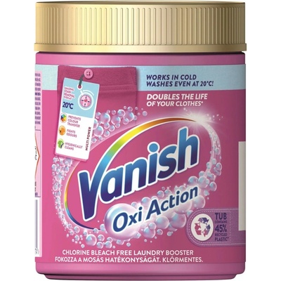 Vanish Oxi Action Pink prášok odstraňovač škvŕn 470 g