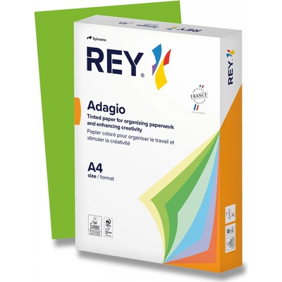 Barevný papír Rey Adagio intenzivní sytost intenzivní zelený