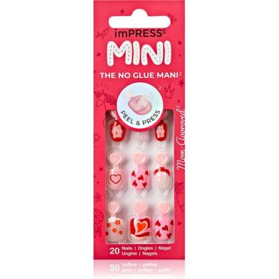 KISS imPRESS Mini Изкуствени нокти самозалепващ се 28 бр
