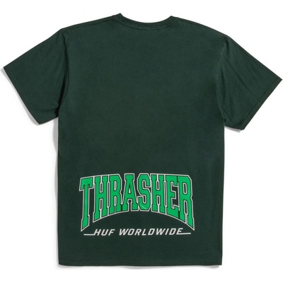 Triko HUF × Thrasher High Point t-shirt Forest Green