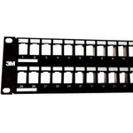 3M Пач панел 3M VOL-PPCA-F48K, 48x порта, 19", 1U, Cat. 6, STP, черен (VOL-PPCA-F48K)