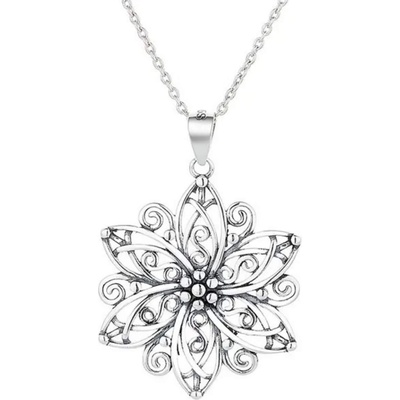 Silenti Jewelry Сребърно колие "Цвете