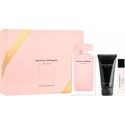 Narciso Rodriguez For Her EDP 100 ml + EDP 10 ml + telové mlieko 50 ml darčeková sada