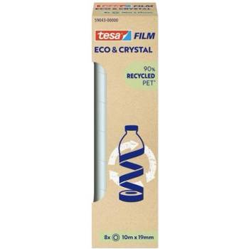 tesa Самозалепваща се лента, 8 броя, 19 mm x 10 m, TESA "Eco&Crystal", прозрачна 59043-00000-01 (59043-00000-01)