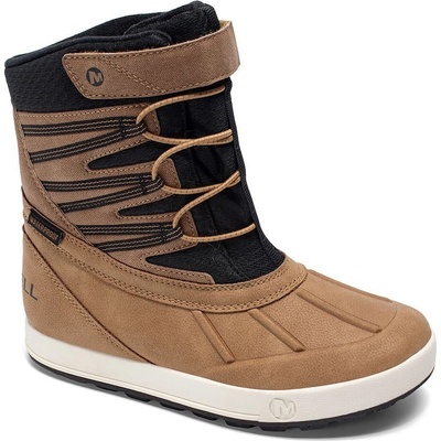 Merrell SNOW BANK 5.0 WP dětské zimní boty hnědá