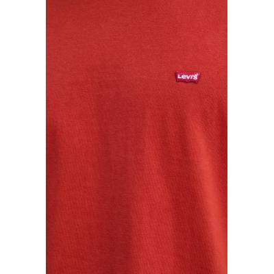 Levi's Памучна тениска Levi's SS ORIGINAL HM TEE в оранжево с изчистен дизайн 56605 (56605.0298)