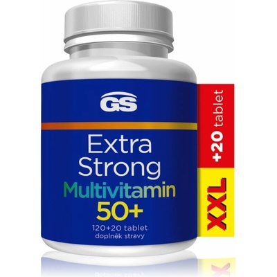 GS Extra Strong Multivitamin 50+ s multivitamínovým komplexom 140 tabliet