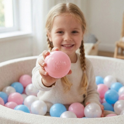 KiddyMoon Plastové míčky 500 ks 6 cm