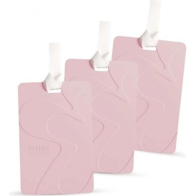 Mr&Mrs Fragrance VONNÁ KARTA DO ŠATNÍKU MR DRAWERS RŮŽOVÁ IRIS FIORENTINO 3 ks