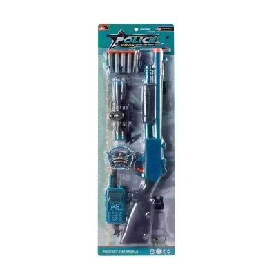 Man Yuk Toys Полицейски комплект пистолети за гъби - пушка