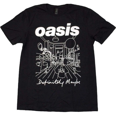 Oasis Definitely Maybe Line Drawing Black 2XL Риза (OASTS30MB05)