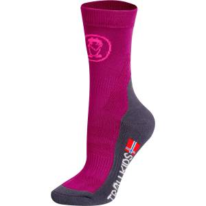 Trollkids Детски туристически чорапи Trollkids Kids Trekking Mid Cut Socks II 2-Pack Walking socks - Berry - размер 23-26 (EU) (201-3047-0112)