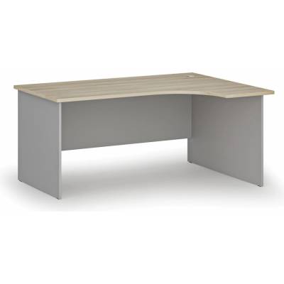 B2B Partner PRIMO GRAY 160x120 cm pravý šedá/dub přírodní 6131825