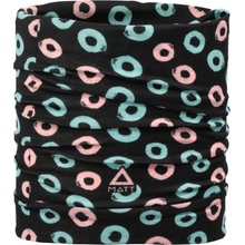Matt SCARF COOLMAX ECO čierna tyrkysová ružová