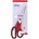 Office Products Ножица с гумирани дръжки 21см черна/червена