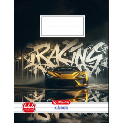 Herlitz Sešit A4 linkovaný 444 Racing Car