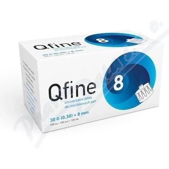 Qfine jehly všechna inzul.pera 0,30 30G x 8 mm 100 ks