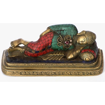 Kovová socha BUDDHA ↑ 10 cm