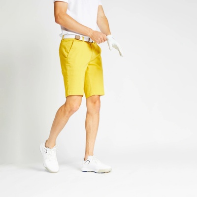 Inesis pánske golfové chino šortky MW500 okrové