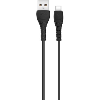 XO Кабел XO NB-Q165, USB - USB-C, 1.0m, 3A , черен