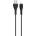 XO Кабел XO NB-Q165, USB - USB-C, 1.0m, 3A , черен