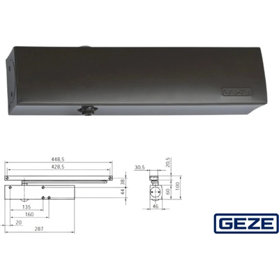 Geze TS 5000 S hnědá