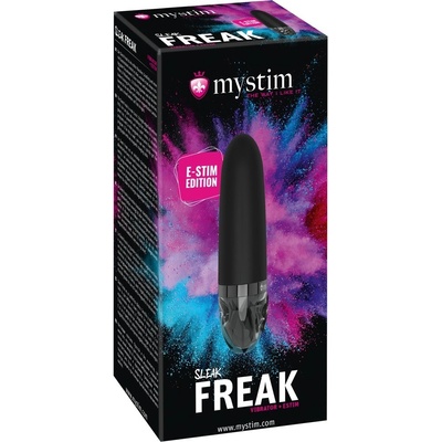 mystim Sleak Freak E-Stim battery-powered electro stick vibrator black