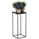 HowHomely Стойка за цветя BASICLOFT 60x24 черен (DD0182)