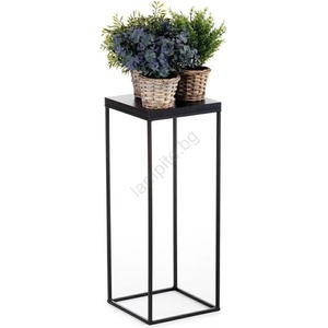 HowHomely Стойка за цветя BASICLOFT 60x24 черен (DD0182)