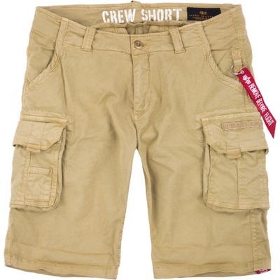 Alpha Industries kalhoty krátké Crew short pískové