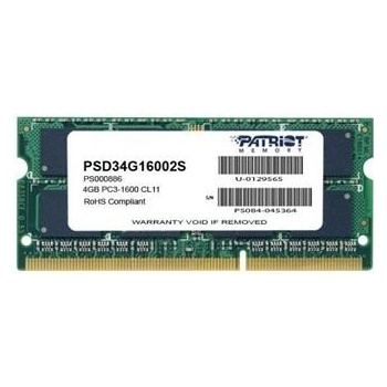 Patriot Signature DDR3 4GB 1600MHz CL11 PSD34G16002S
