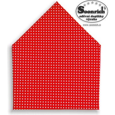 Soonrich šátek dětský puntík na červené bsd014 – Zboží Dáma