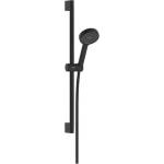 Hansgrohe Activera Select S - Комплект от душ-глава, штанга и маркуч, 2 режима на струята, EcoSmart+, матово черно 28045670 (28045670)