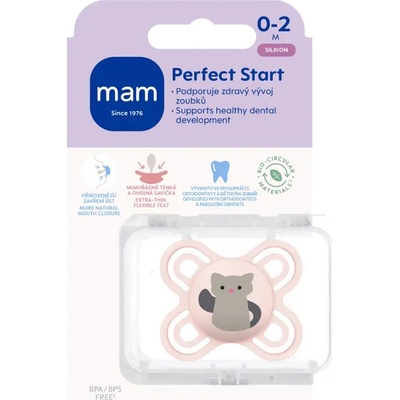 Mam Perfect Start silikonový dudlík růžová