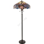 Endon Lighting 64323 - Подова лампа Tiffany SULLIVAN 2xE27/60W/230V Ø 56 см (EN0312)