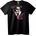 NOONEBRAND Тениска с Разделено лице на Joker - 2XL, Black