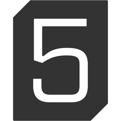 In-Design Cedulka 5 na dveře černá VPP