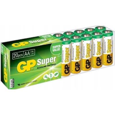 GP Super Alkaline AA 20ks 1013200210 – Zboží Živě