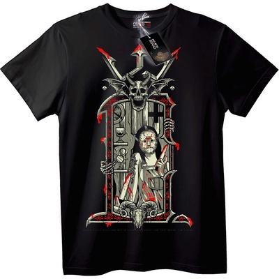 NOONEBRAND Тениска Halloween Ужасен Череп - L, White