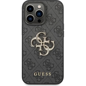 GUESS Калъф Guess - PU 4G Metal Logo, iPhone 14 Pro Max, сив (3666339066277)