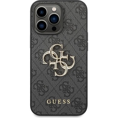 GUESS Калъф Guess - PU 4G Metal Logo, iPhone 14 Pro Max, сив (3666339066277)