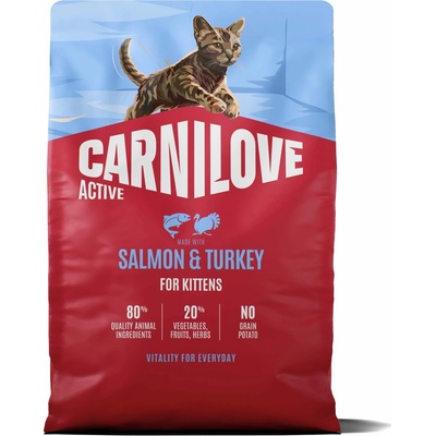 Carnilove Cat Active granule Losos a krůta pro koťata 2 kg