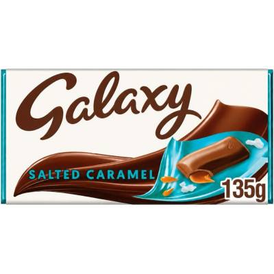 Galaxy mléčná čokoláda s náplní s příchutí slaného karamelu 135 g