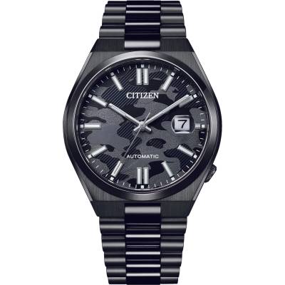Citizen Мъжки часовник CITIZEN Tsuyosa Automatic NJ0155-87E, Черен / Камофлаж (CITNJ0155-87E)