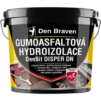 DEN BRAVEN DenBit DISPER DN Gumoasfaltová hydroizolácia 10kg